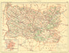 OISE. Département. Inset Beauvais 1902 old antique vintage map plan chart