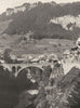 SAVOIE. Vue générale de Flumet (917 mètres d'altitude)  1903 old antique print