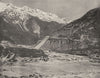SAVOIE. Modane (1, 074 mètres d'altitude)  1903 old antique print picture