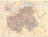 HAUTE-SAVOIE. Département. Inset city town map plan of Annecy 1903 old