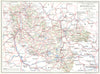 MOSELLE. Département. sites et Monuments Moselle 1937 old vintage map chart