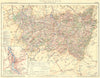 VOSGES. Département. Inset city town map plan of Épinal 1906 old antique