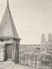LOIRET. Orléans, vue prise de la tour du musée 1903 old antique print picture