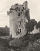 MORBIHAN. Château de Largoët, à Elven 1903 old antique vintage print picture