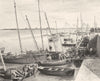 MORBIHAN. Le port, á Port-Maria. SMALL. 1903 old antique vintage print picture