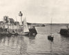MORBIHAN. Port-Haliguen, à Quiberon 1903 old antique vintage print picture
