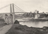 CÔTES-D'ARMOR. Pont de Lézardrieux 1903 old antique vintage print picture