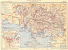 MORBIHAN. Département. Inset city town map plan of Vannes 1903 old antique