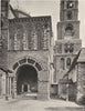 HAUTE-LOIRE. Le Puy- Porche de la cathédrale 1903 old antique print picture