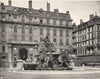 RHÔNE. Lyon- Place des Terreaux 1903 old antique vintage print picture