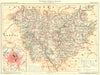 HAUTE-LOIRE. Département. Inset city town map plan of Le Puy 1903 old