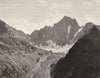 ISÈRE. Les Écrins et le glacier de la Bonne- Pierre 1904 old antique print