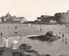ILLE-ET-VILAINE. La plage, à Saint-Malo 1902 old antique vintage print picture