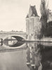 SARTHE. Le vieux château, à la Flèche 1902 old antique vintage print picture