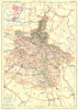 ARDENNES. Département. Inset city town map plan of Mézières et Charleville 1906