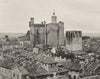 GARD. Le Duché, à Uzès 1902 old antique vintage print picture