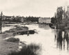 MAINE-ET-LOIRE. Le Loir, à Durtal 1903 old antique vintage print picture