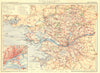 MAINE-ET-LOIRE. Département. Inset city town map plan of Angers 1903 old