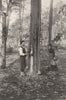 LANDES. Landes- Récolte de la résine (procédé actuel) . SMALL. 1903 old print