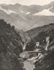PYRÉNÉES-ATLANTIQUES. Les Eaux- Bonnes 1903 old vintage print picture