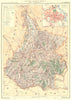 HAUTES-PYRÉNÉES. Département. Inset city town map plan of Tarbes 1903 old