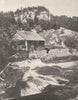 DOUBS. Les rapides du Doubs avant le Saut 1905 old antique print picture