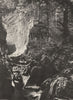 JURA. Cascade des Planches-en-Montagne- La Langouette 1905 old antique print