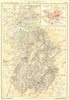 JURA. Département. Jura. Département. Inset town plan Lons-le-Saunier 1905 map