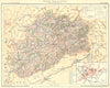 HAUTE-SAÔNE. Département. Inset city town map plan of Vesoul 1905 old