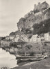 DORDOGNE. Château de Beynac 1904 old antique vintage print picture