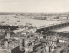 GIRONDE. La Garonne â Bordeaux 1904 old antique vintage print picture