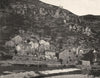 LOZÈRE. Hauterive. SMALL. 1903 old antique vintage print picture