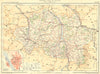ALLIER. Département ; Inset plan of Moulins 1905 old antique map chart