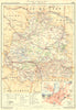 INDRE. Département. Touring Club France Sites Monuments; Châteauroux 1905 map