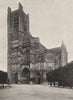 YONNE. Auxerre- Cathédrale. ensemble 1905 old antique vintage print picture