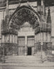 YONNE. Auxerre- Porche central de la cathédrale 1905 old antique print picture