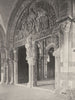 YONNE. Vézelay- La Madeleine. portail 1905 old antique vintage print picture