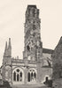 YONNE. Saint-Père- sous- Vèzelay- Èglise 1905 old antique print picture