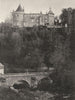 YONNE. Château de Chastellux, côte nord 1905 old antique vintage print picture