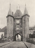 YONNE. Villeneuve-sur-Yonne- Porte de Joigny 1905 old antique print picture