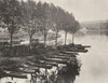 YONNE. Villeneuve-sur-Yonne- L'Yonne. SMALL. 1905 old antique print picture