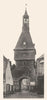 YONNE. Saint-Fargeau (Yonne) - Porte de I'Horloge. SMALL. 1905 old print
