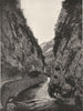 AUDE. L'Aude dans le défilé de Saint-Georges 1903 old antique print picture