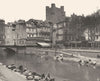 AUDE. Narbonne- Le canal 1903 old antique vintage print picture