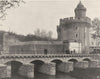 PYRÉNÉES-ORIENTALES. Perpignan- Le Castillet 1903 old antique print picture