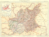 ALPES-DE-HAUTE-PROVENCE. Département. Inset city town map plan of Digne 1902