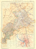HAUTE-GARONNE. Département. Inset city town map plan of Toulouse 1903 old