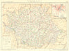 GERS. Département. Inset city town map plan of Auch 1903 old antique chart