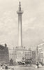 CITY OF LONDON. The Monument. DUGDALE 1835 old antique vintage print picture