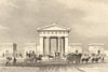 EUSTON STATION. London & Birmingham Railway terminus. Doric arch. DUGDALE 1835